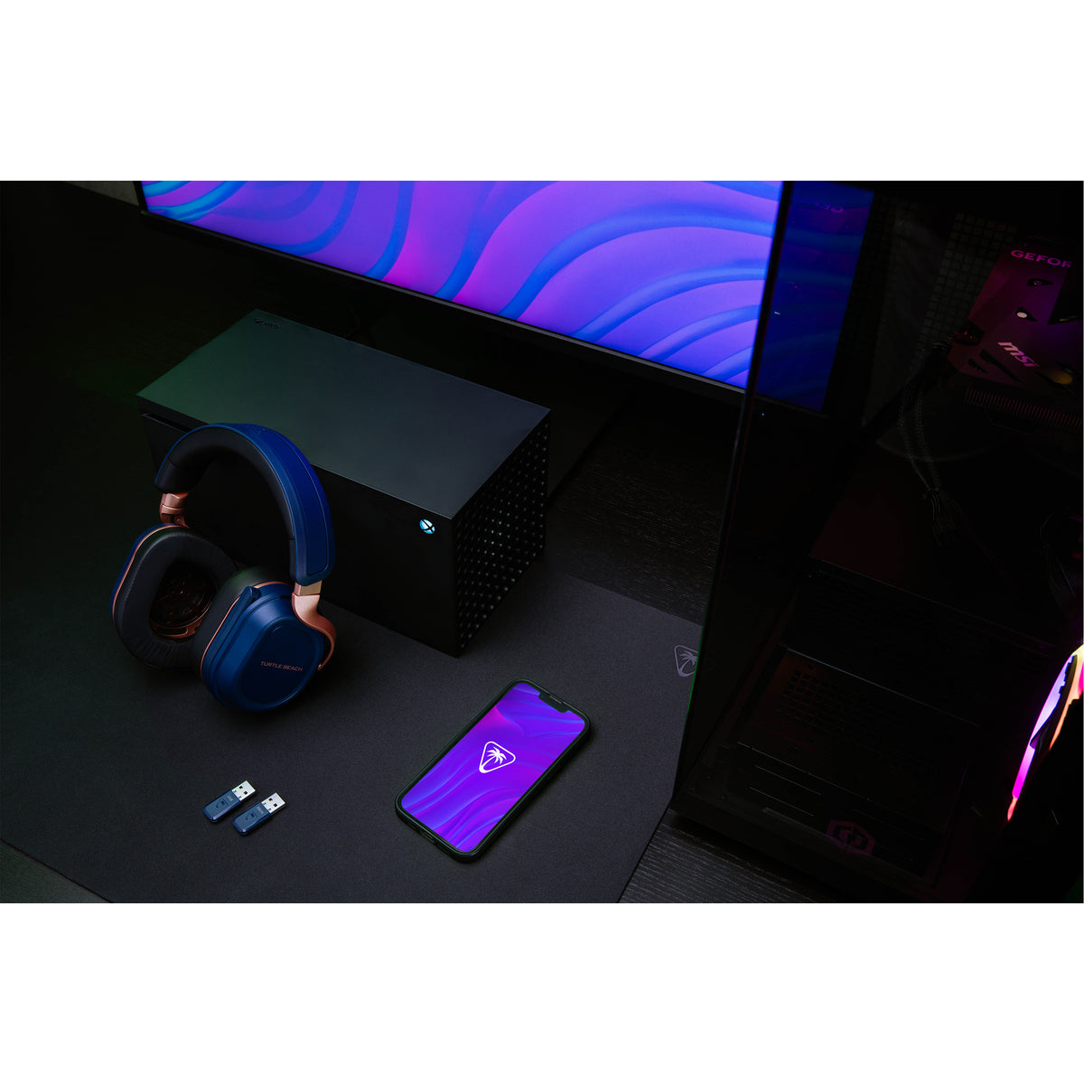 Turtle Beach Stealth 700 Gaming Headset Wired Blue Copper