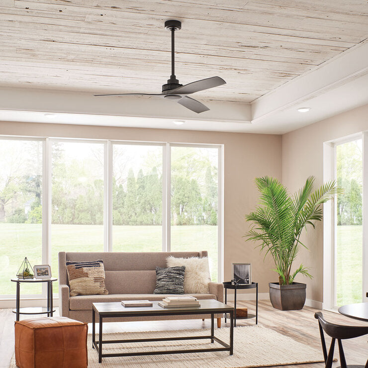 Kichler Ried 3 Blade (142cm) Indoor Ceiling Fan with AC Motor and Remote Control