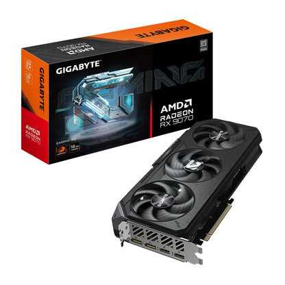 Gigabyte AMD Radeon RX 9060 XT GAMING OC 16GB GDDR6 Graphics Card, 2048 Streams, 3320 MHz Boost Clock, Triple Fan, RGB, 2x DisplayPorts / 1x HDMI Port