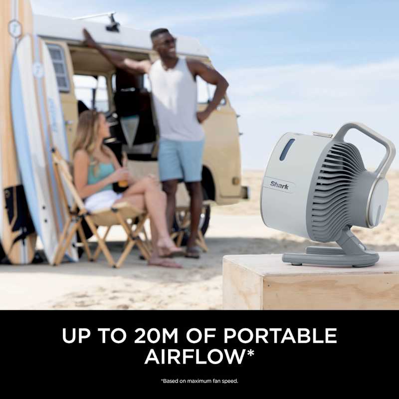 Shark FlexBreeze HydroGo Misting Fan in Dove, FA050UKDV