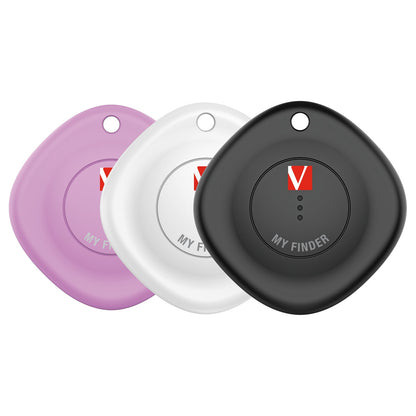 Verbatim (32132) MYF-03 My Finder Bluetooth Item Finder 3 Pack Black /White / Purple