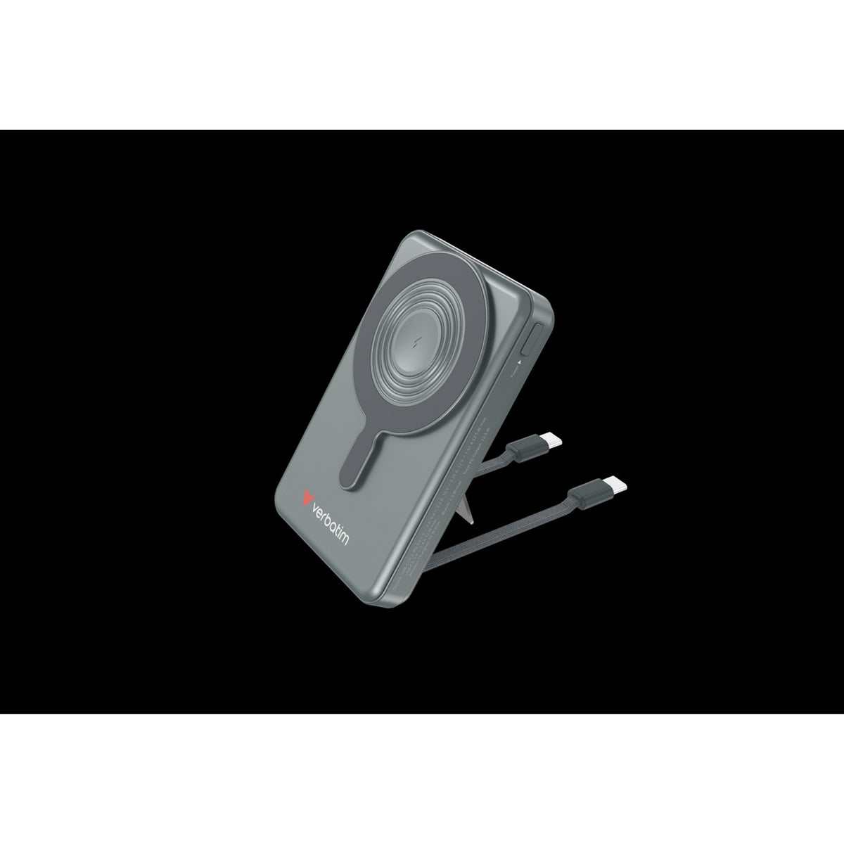 Verbatim (32272) Charge'n'Go 2C & Display MagSafe Power Bank 10000 mAh Grey