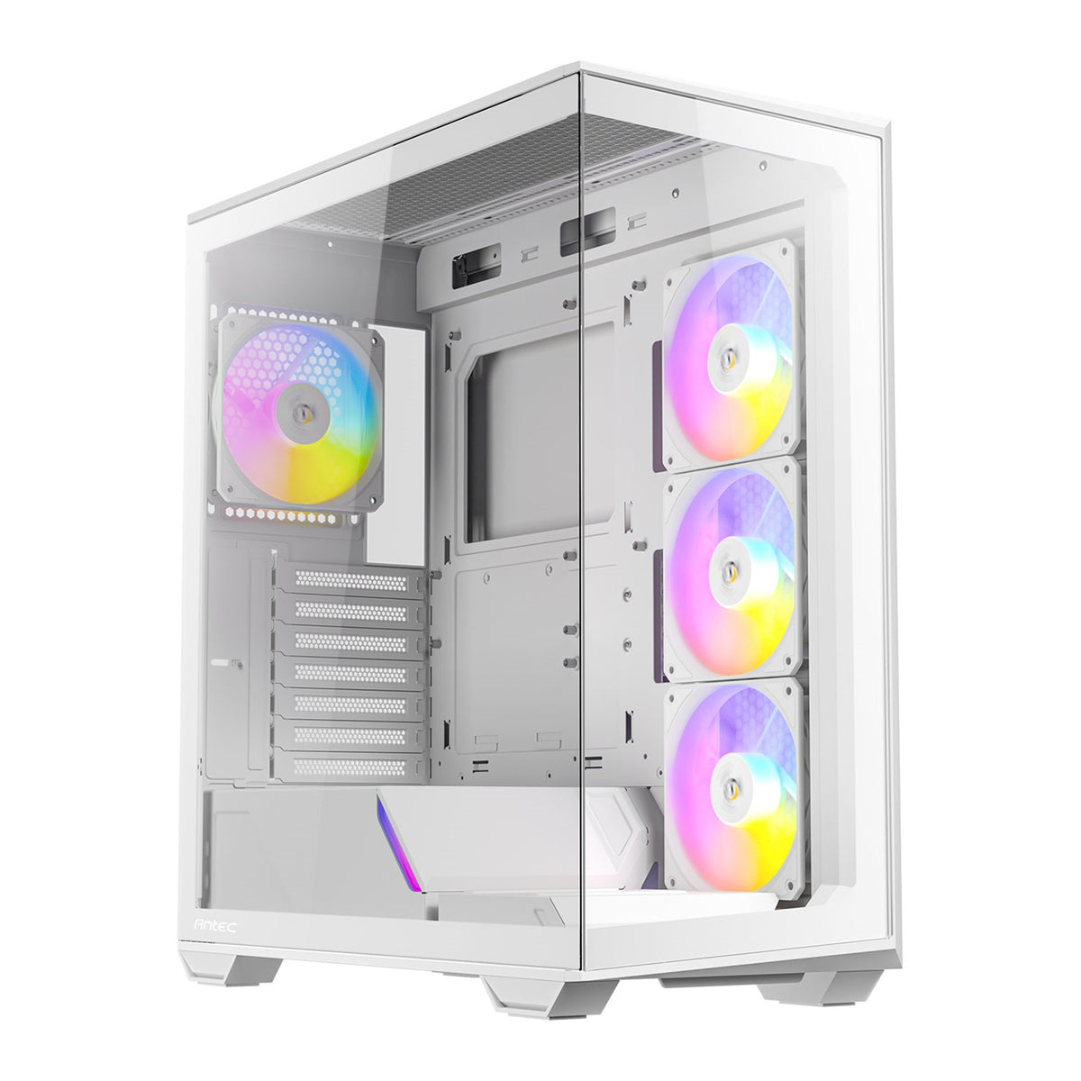 ANTEC Constellation C3 White ARGB Case, 270 Full-View Tempered Glass, Dual Chamber, Tool-Free Design, 4 x ARGB PWM Fans With Built-In Fan Controller, ATX, Micro-ATX, ITX