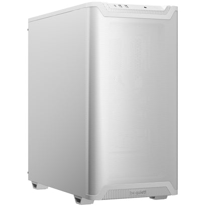 be quiet! Pure Base 501 Airflow White ATX Mid Tower Case with USB-A, USB-C, 2 x Pure Wings 2 140mm Black PWM Fans, Sleek Front Panel and Airflow Cover