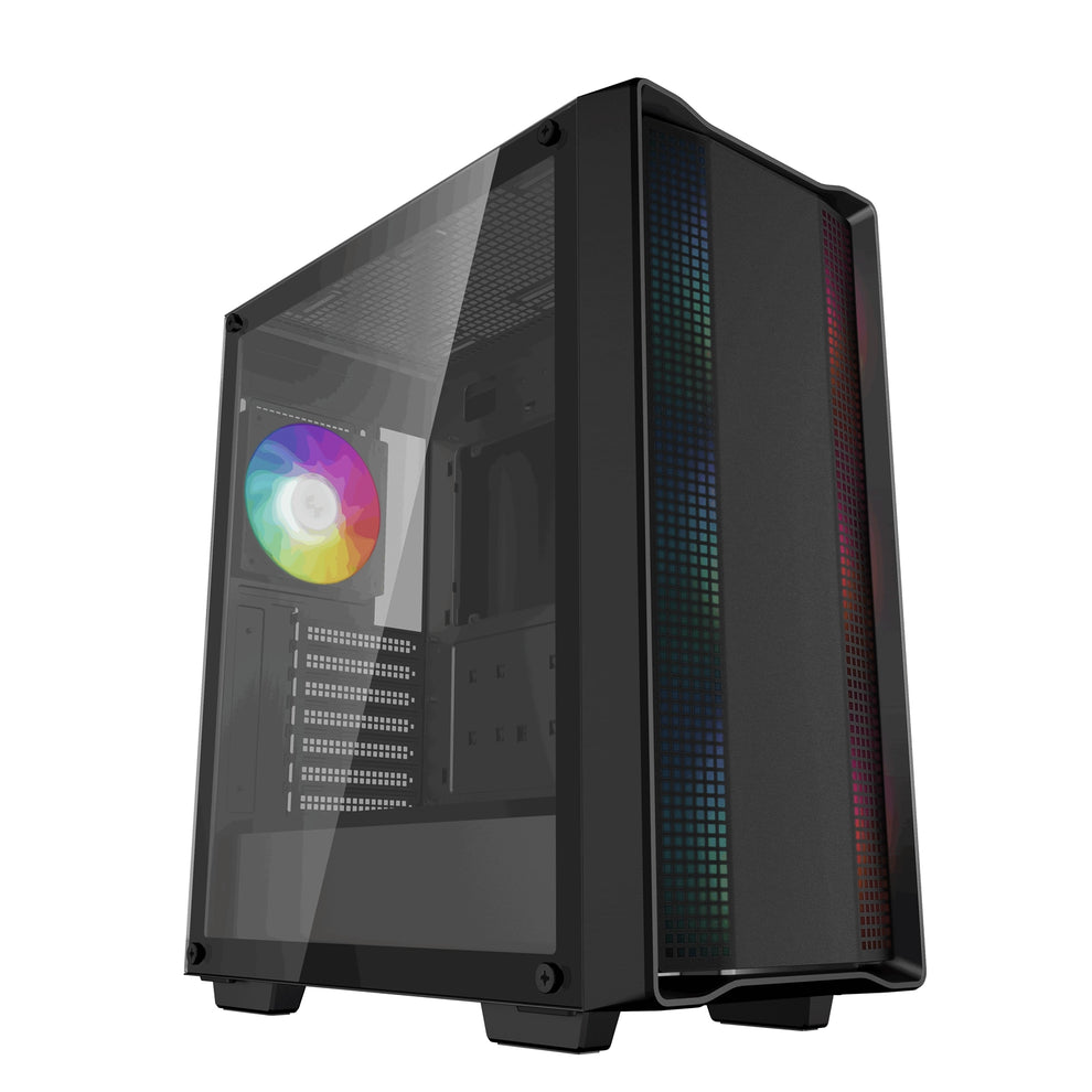Arg Pc DeepCool CC560 ARGB V2 Gaming PC Case Black Mid Tower, Glass Panel ARG ...