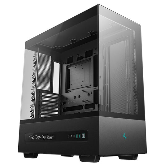 DeepCool CH690 Digital ATX Mid-Tower Case, High-Airflow PC Case with Semi-Glass Panel, USB-C Port, Support for 420mm Radiator, 450mm GPU, ATX PSU, Black