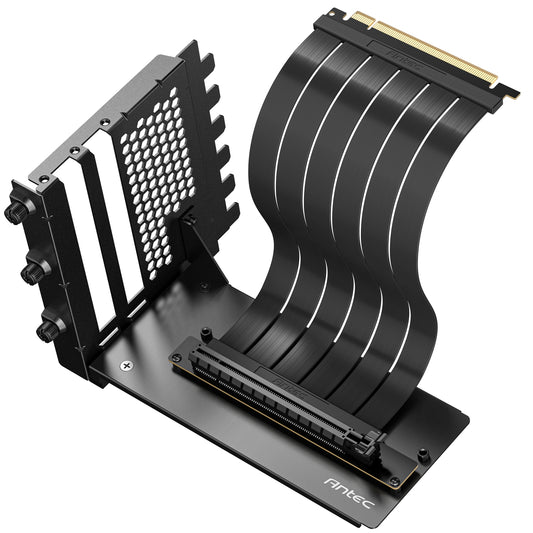 Antec RTX50 PCIe 5.0 Riser Cable with 90 degree Bracket Mount, Black,  Designed To Allow Vertical Mounting Of A Graphics Card