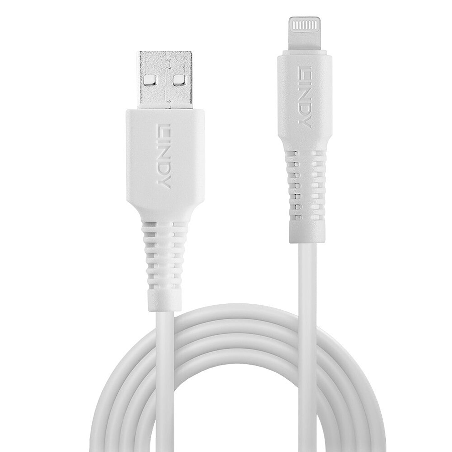 Lindy 31327 2m USB-A (M) 2.0 To Lightening (M) MFi Certified 480Mbps Cable White