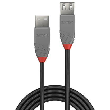 Lindy 36703 2m USB 2.0 Type A Extension Cable, Anthra Line