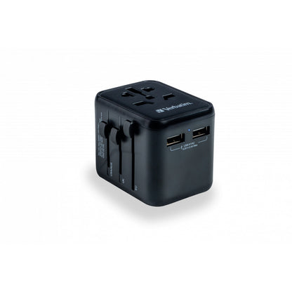 Verbatim (49543) UTA-01 Universal Travel Adapter with 2 x USB-A Ports