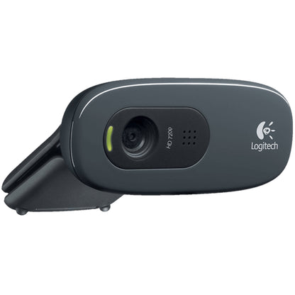 Logitech C270 HD Webcam, HD 720p/30fps, HD Video Calling, Noise-Reducing Mic
