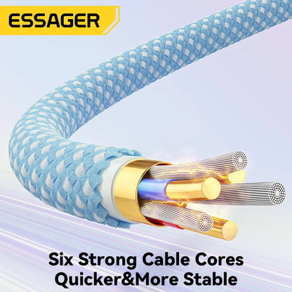 Essager USB Type - C 5A Fast Charging Cable - Mobile Charger - Essager - Lazymart - White:2m:EXCTT1 - WL02 - P - 740697725083 - Essager USB Type - C 5A Fast Charging Cable