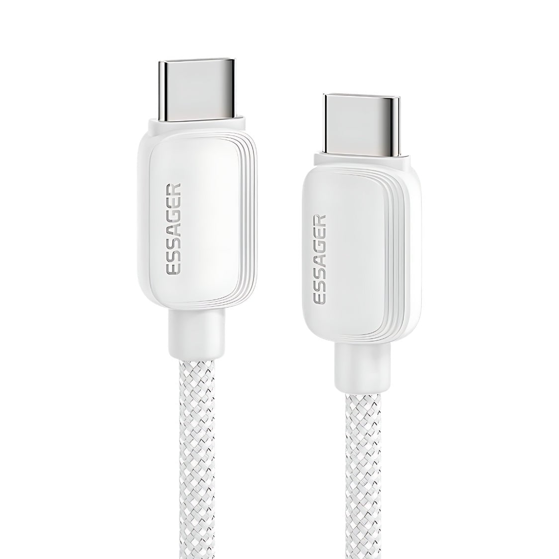 Essager USB Type - C 5A Fast Charging Cable - Mobile Charger - Essager - Lazymart - White:2m:EXCTT1 - WL02 - P - 740697725083 - Essager USB Type - C 5A Fast Charging Cable