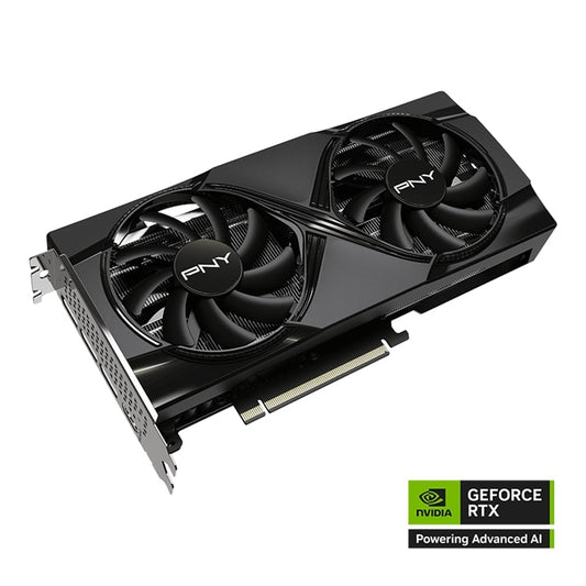 PNY GeForce RTX 5060 Ti 16GB DUAL OC 16GB, GDDR7 Graphics Card, 4608, Cuda Cores, 2406MHZ Core Clock, Triple Fan, 3 x Display Ports/1x HDMI Port