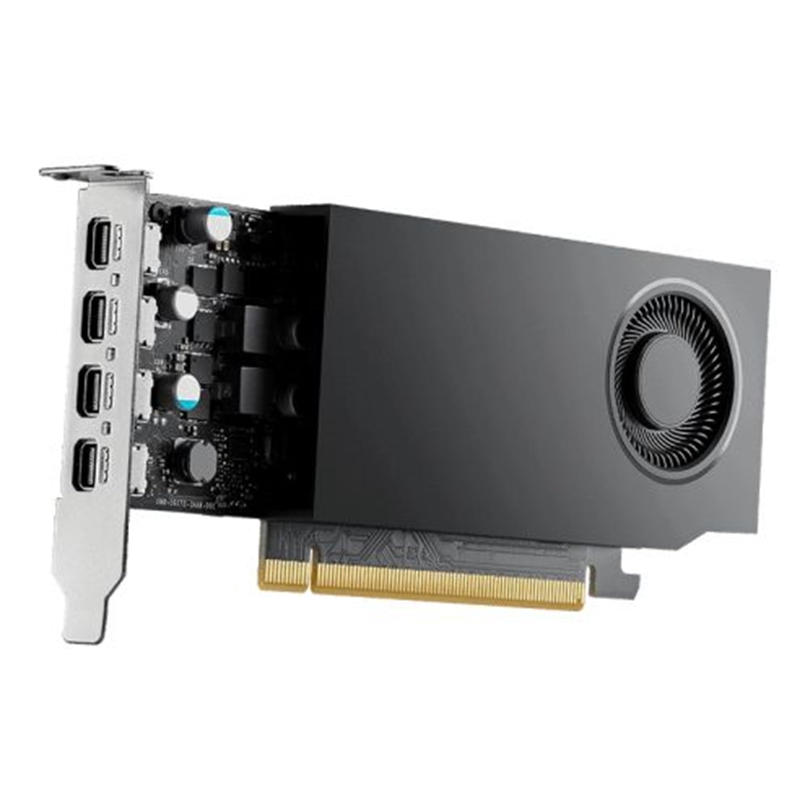 PNY NVIDIA Professional RTX A1000 Graphics Card, 8GB GDDR6, 2307 CUDA Cores, 72 Tensor Cores, Single Fan Low Profile, 4x mini-DisplayPort