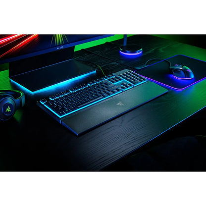 Razer Ornata V3 X, Full-size (100%), USB, Membrane, QWERTY, RGB LED, Black