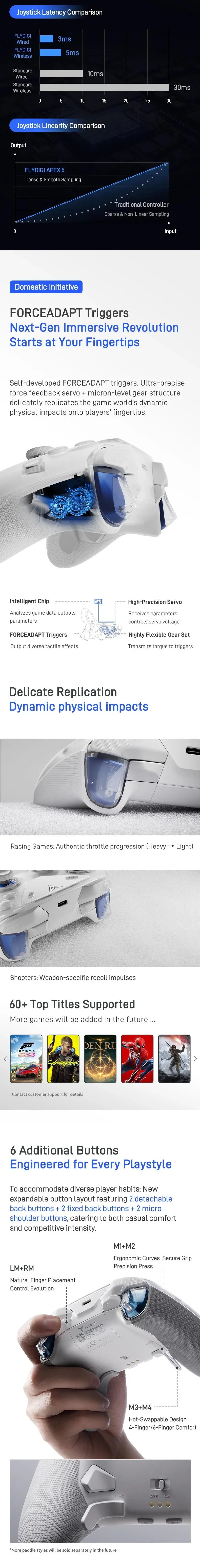 Flydigi Apex 5 Wireless Gaming Controller