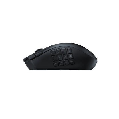 Razer Naga V2 HyperSpeed Mouse, Right-hand, Optical, RF Wireless + Bluetooth, 30000 DPI, Black