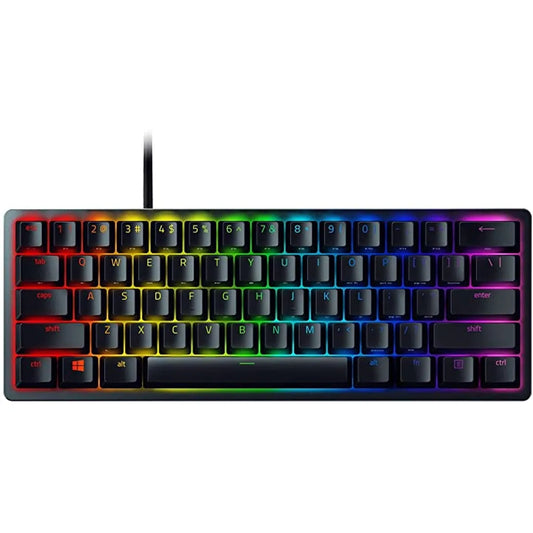 Razer Huntsman Mini Clicky Optical Switch Purple, 60%, USB, Opto-mechanical key switch, QWERTY, RGB LED, Black