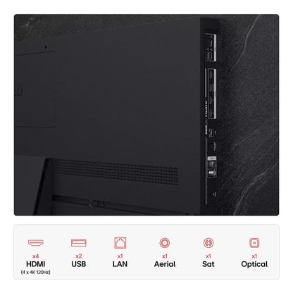 LG 83 Inch OLED 4K Ultra HD Smart TV, Dolby Vision, AI Processor, OLED83B56LA