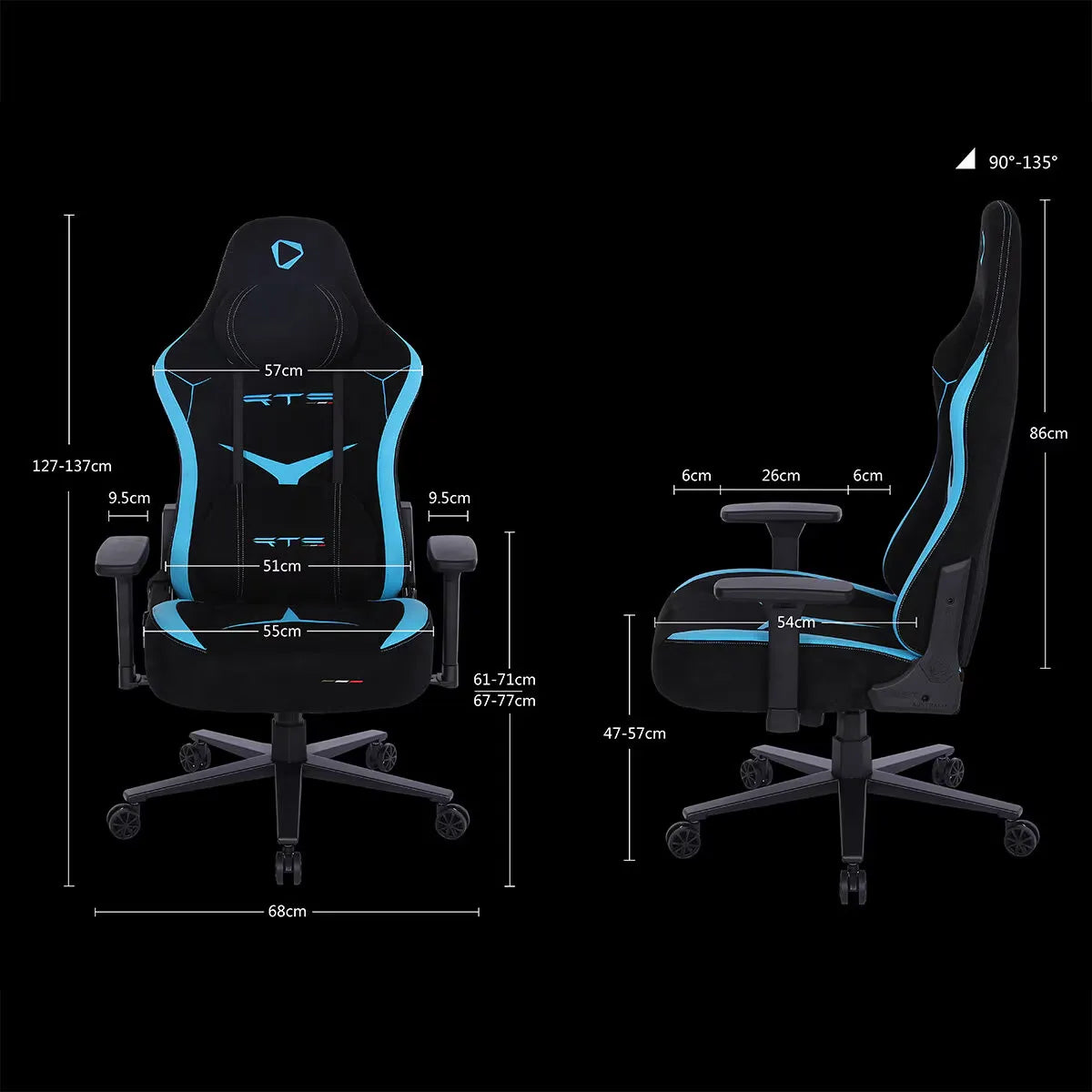 ONEX RTC Embrace Gaming Chair Black & Blue
