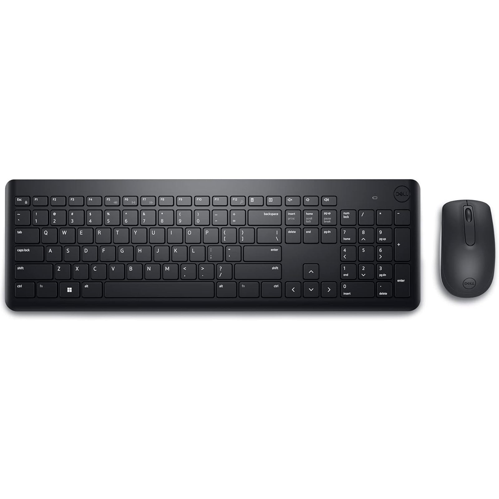 Dell KM3322W-R Wireless Keyboard and Mouse Set for Windows, 2.4GHz Wireless, QWERTY UK English Layout, Black