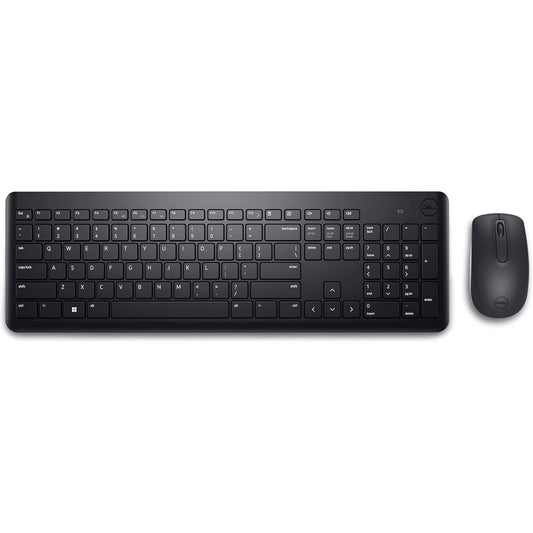 Dell KM3322W-R Wireless Keyboard and Mouse Set for Windows, 2.4GHz Wireless, QWERTY UK English Layout, Black