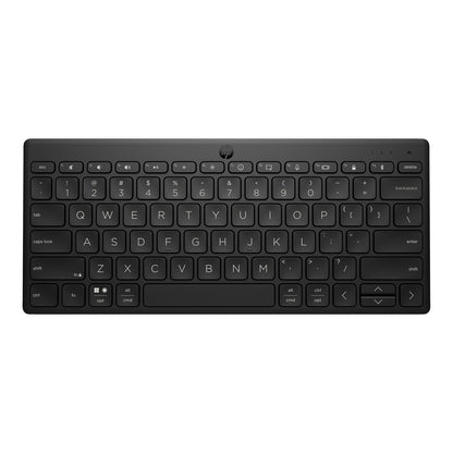 HP 355 Compact Multi-Device Keyboard, Bluetooth Wireless, Pair up to 3 Devices, Up To 2 Year Battery Life, Qwerty UK English Layout, Black