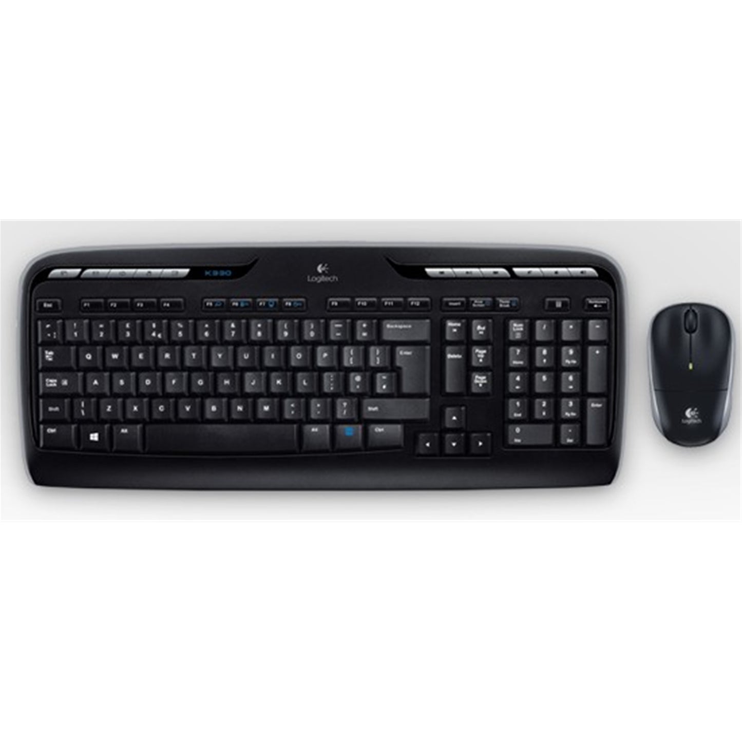 Logitech MK330 Wireless Keyboard and Mouse Combo for Windows, UK Layout, Black