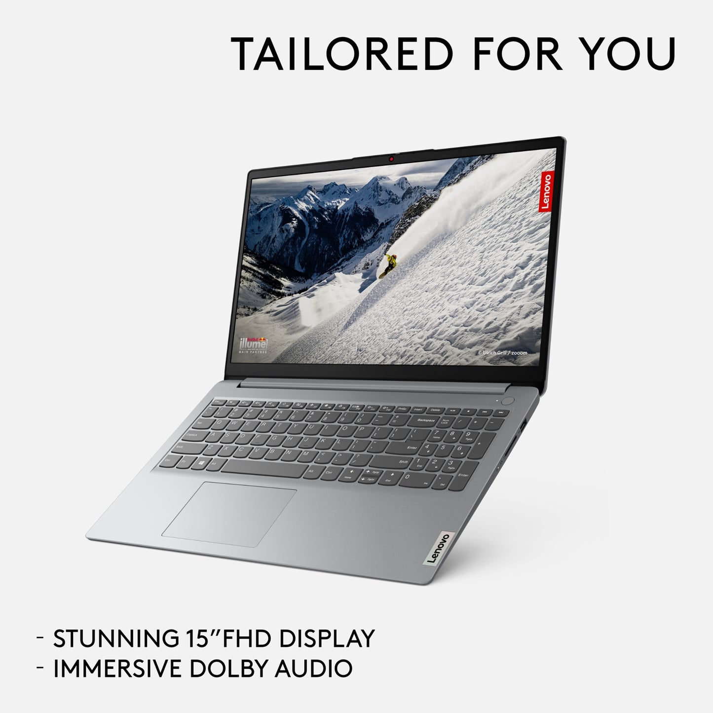 Lenovo IdeaPad 1 Laptop, 15.6 Inch, AMD Ryzen 5 7520U, 16GB DDR5 RAM, 512GB SSD
