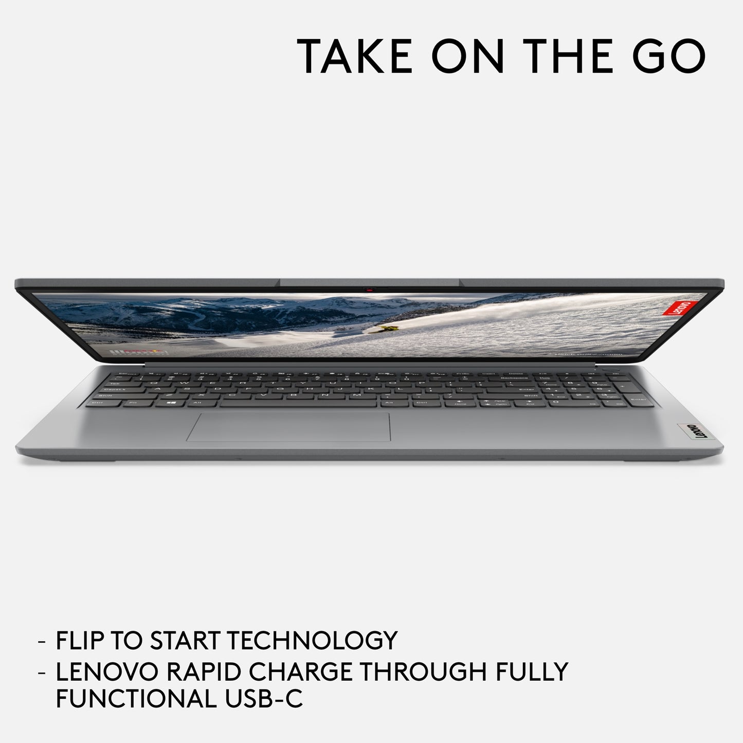 Lenovo IdeaPad 1 Laptop, 15.6 Inch, AMD Ryzen 5 7520U, 16GB DDR5 RAM, 512GB SSD