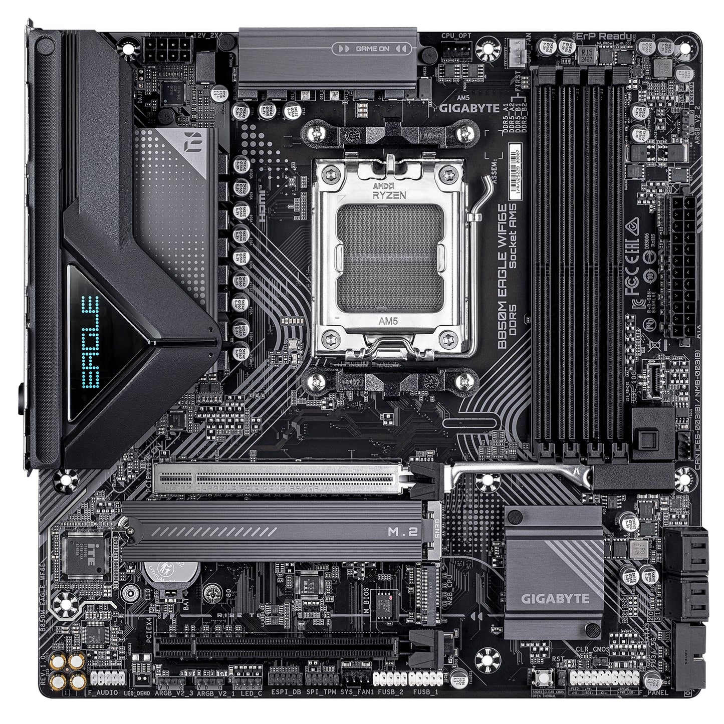 Gigabyte B850M Eagle WIFI6E Motherboard - AMD AM5 Socket Micro-ATX DDR5 Wi-Fi 6E