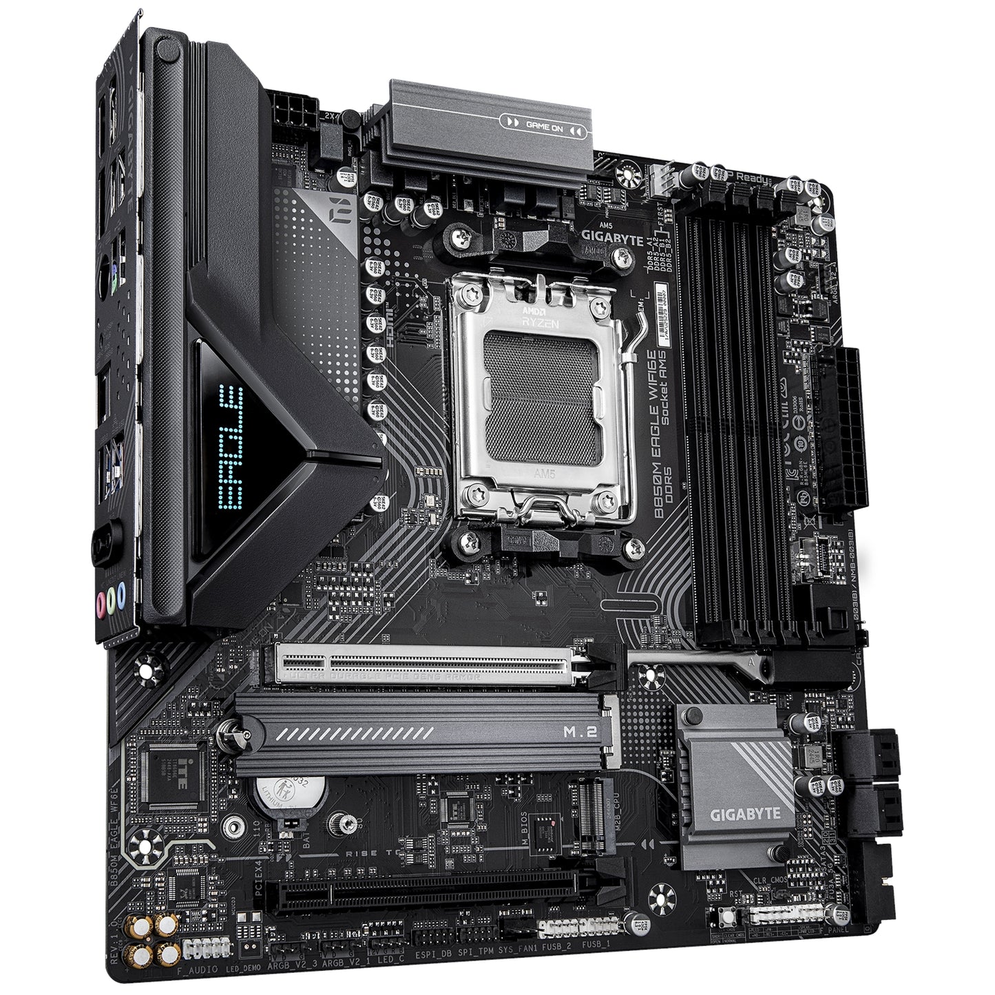 Gigabyte B850M Eagle WIFI6E Motherboard - AMD AM5 Socket Micro-ATX DDR5 Wi-Fi 6E
