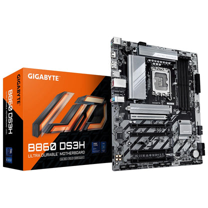 Gigabyte B860 DS3H Intel 1851 Socket Motherboard, ATX, 4x DDR5 Slots, 2x M.2 Sockets, 2.5GbE LAN, 1x DisplayPort / 1x HDMI Port