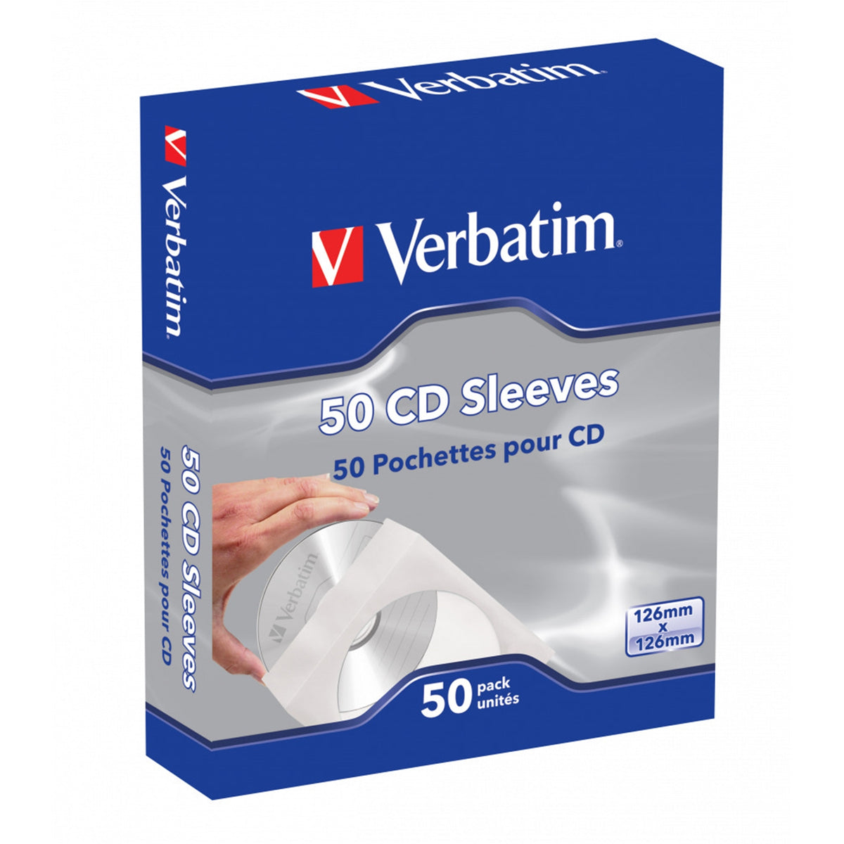Verbatim CD-DVD Paper Sleeves 50-Pack