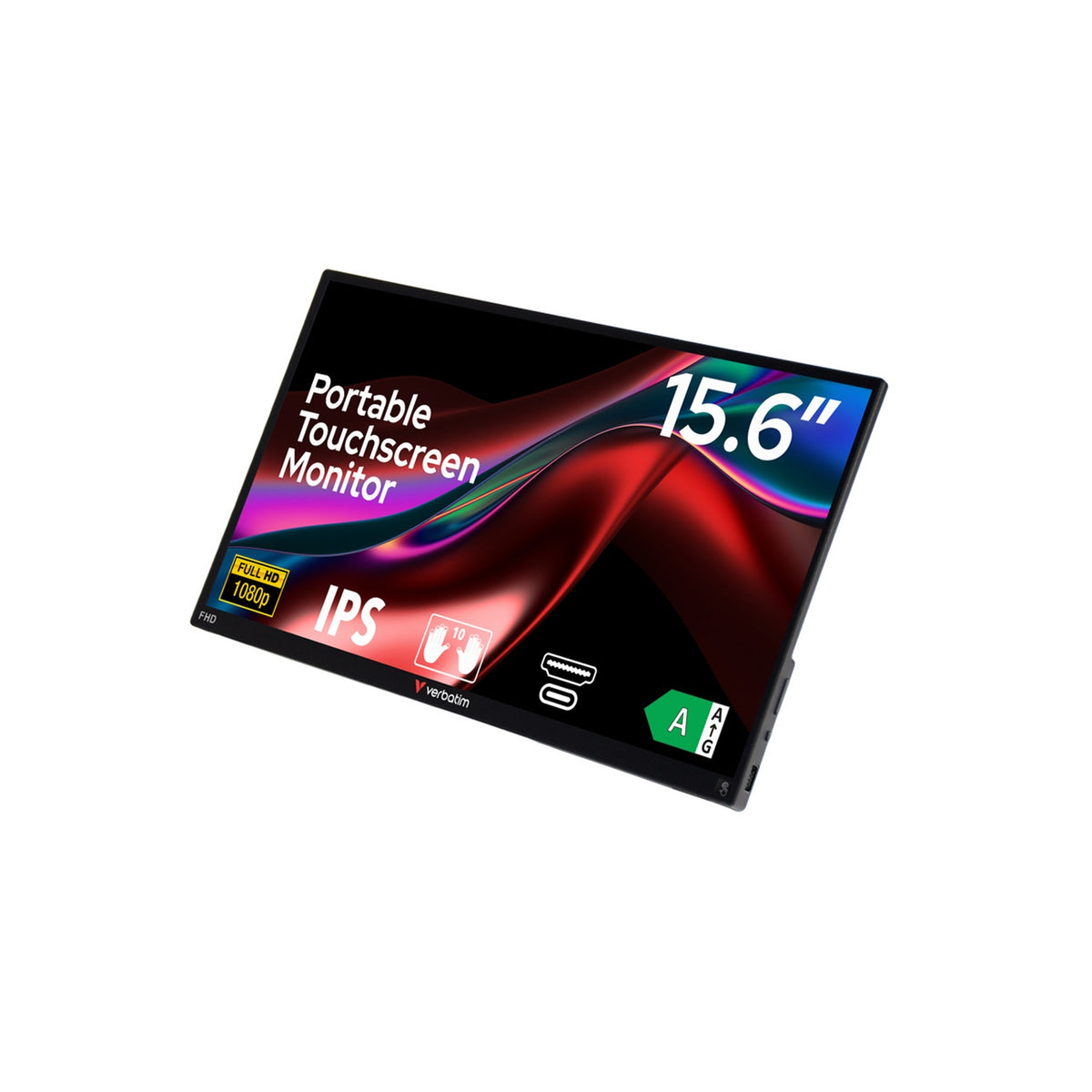 Verbatim (49592) Portable 15.6 Inch FHD Touch Monitor ALU