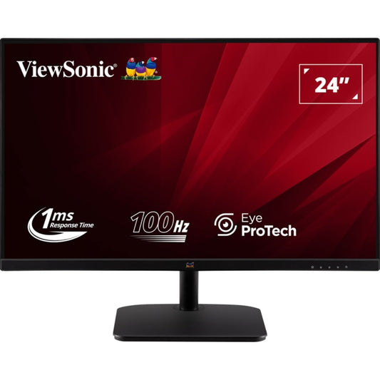 Viewsonic VA2432-H-2 24 Inch IPS Frameless Monitor,  Full HD, LED, Widescreen, 100Hz, 1ms, VGA, HDMI, VESA