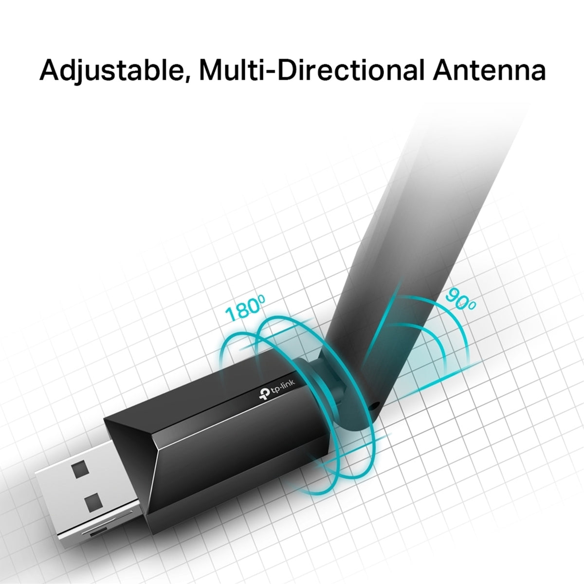 TP-Link Archer T2U Plus AC600 High Gain Wi-Fi Dual Band USB Adapter