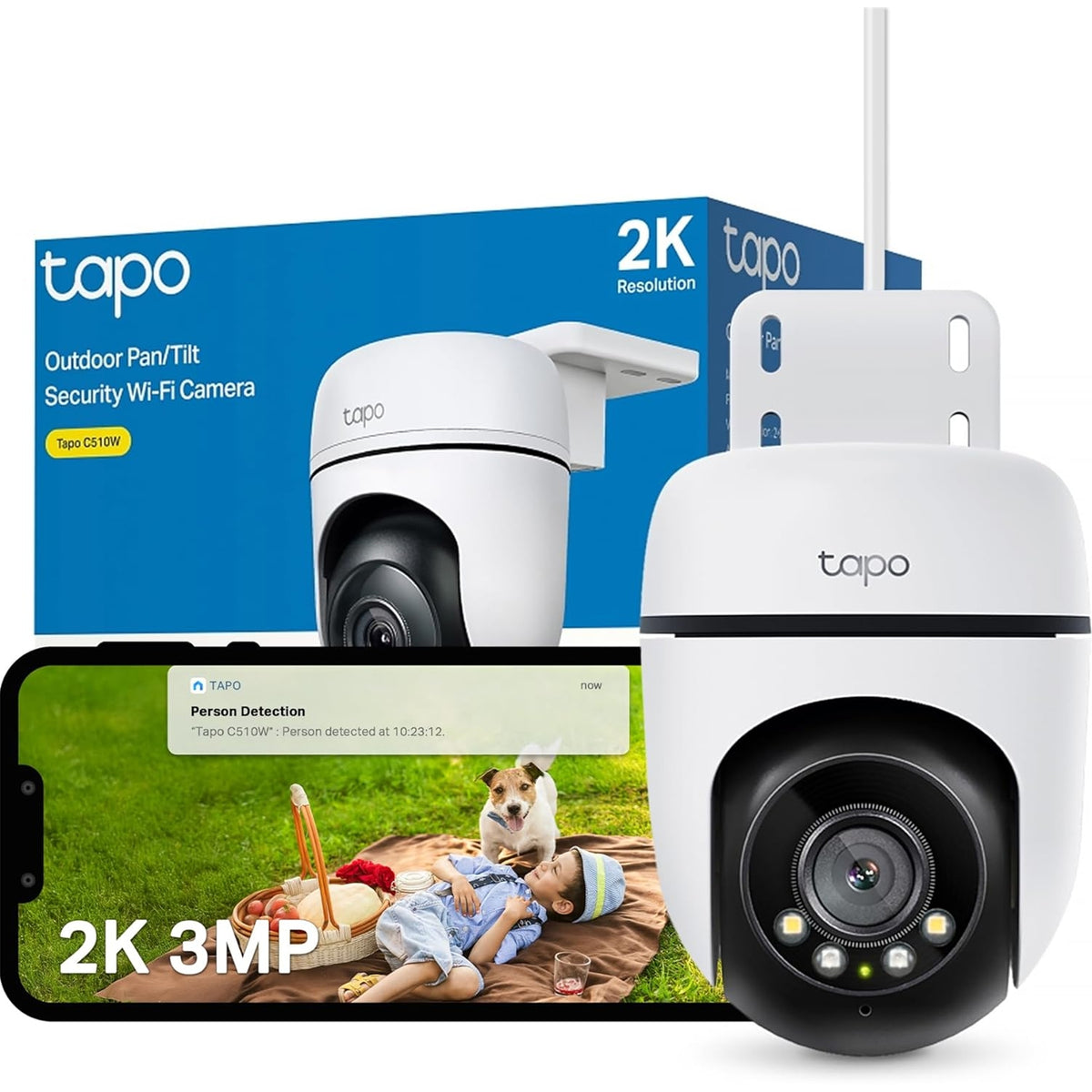 TP-Link Tapo C510W Outdoor Pan/Tilt Security Wi-Fi Camera