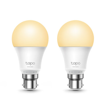 TP-Link Tapo L510B(2-Pack) Dimmable Smart Light Bulb, B22, 2-Pack