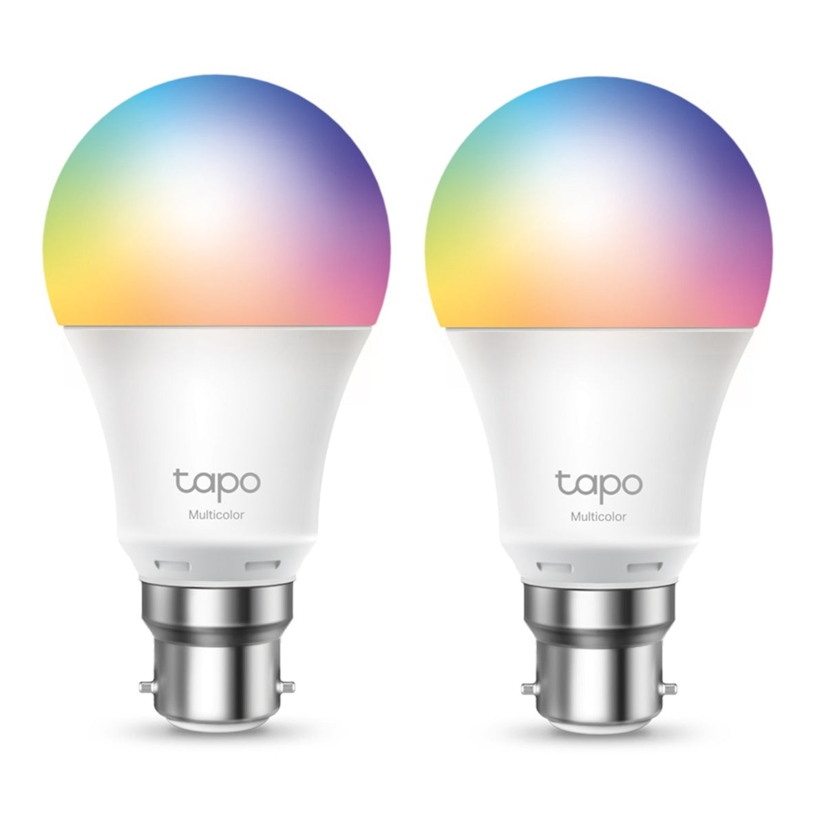 TP-Link Tapo L530B(2-Pack) Smart Wi-Fi Light Bulb, Multicolor, B22, 2-Pack