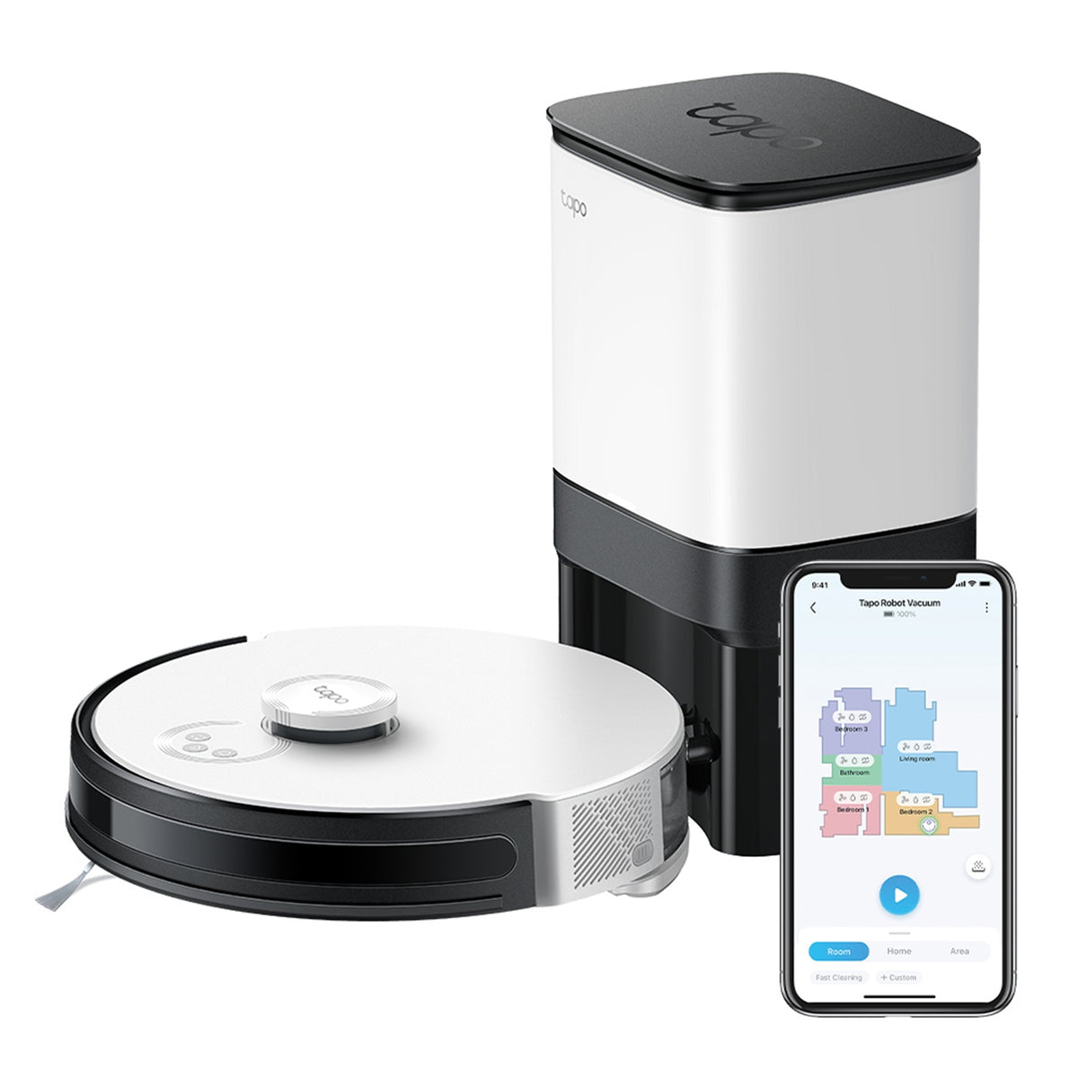 TP-Link Tapo RV30 Max Plus Robot Vacuum Cleaner & Auto-Empty Dock