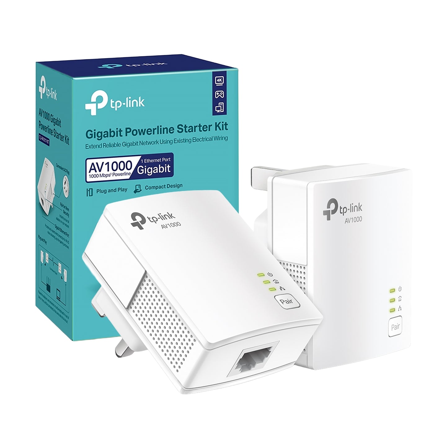 TP-Link TL-PA7017 KIT AV1000 Powerline Starter Kit