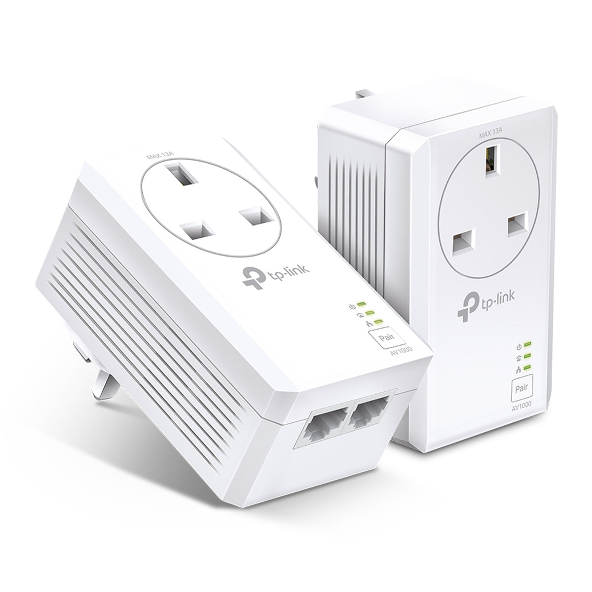 TP-Link TL-PA7027P KIT AV1000 2-Port Gigabit Pass-through Powerline Starter Kit