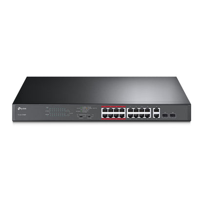 TP-Link TL-SL1218MP 16-Port Metal 10/100Mbps+2-Port Gigabit Unmanaged PoE Switch