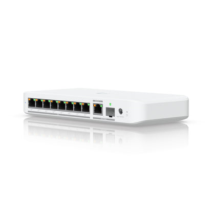 Ubiquiti USW-FLEX-2.5G-8-POE UniFi Flex 2.5G Ultra Compact 8 Port POE/USB-C Powered POE++ Managed Switch