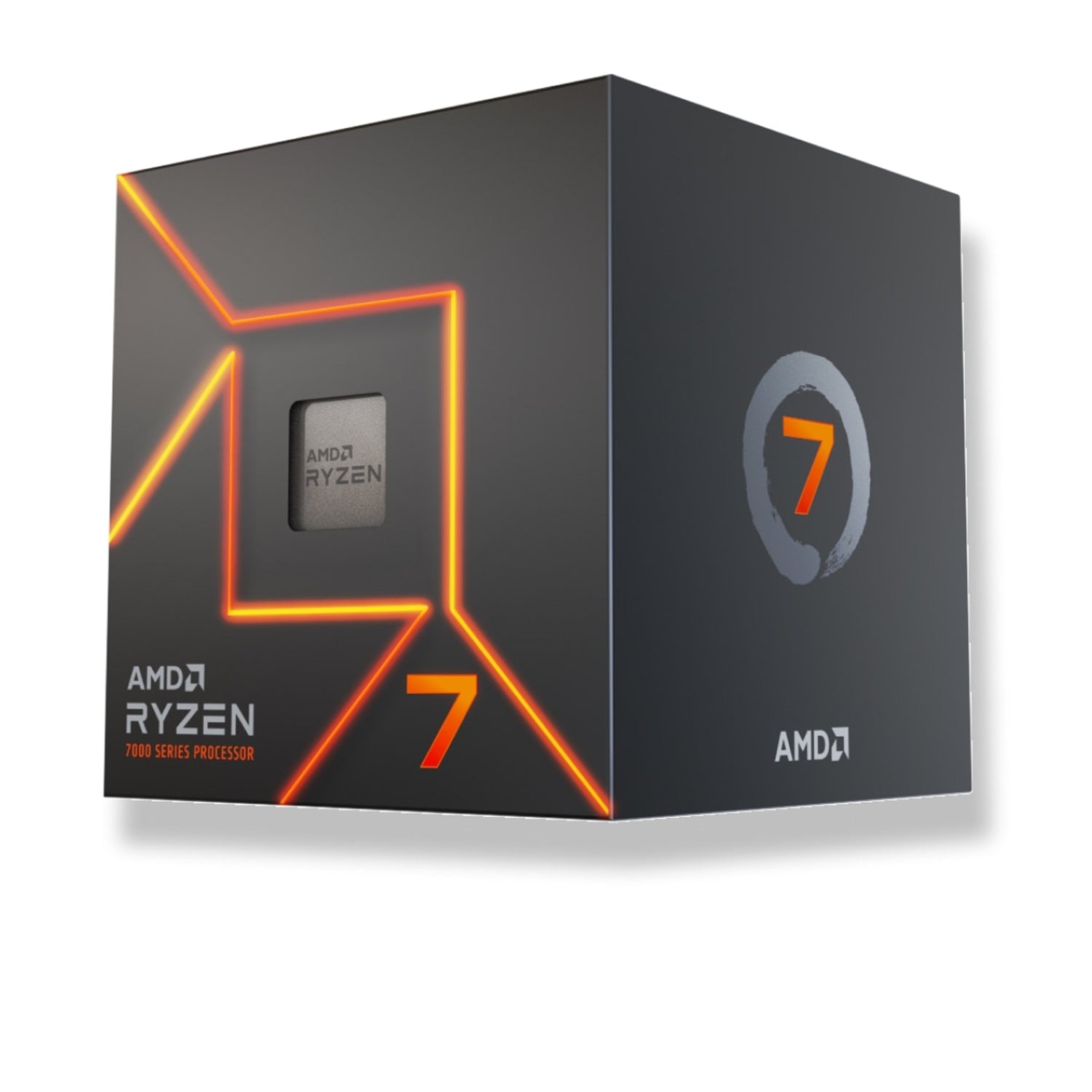 AMD Ryzen 7 7700 with Radeon Graphics, 8 Core Processor, 16 Threads, 3.8GHz up to 5.3GHz Boost, 40MB Cache, 65W, Wraith Prism LED Cooler, Radeon Graphics