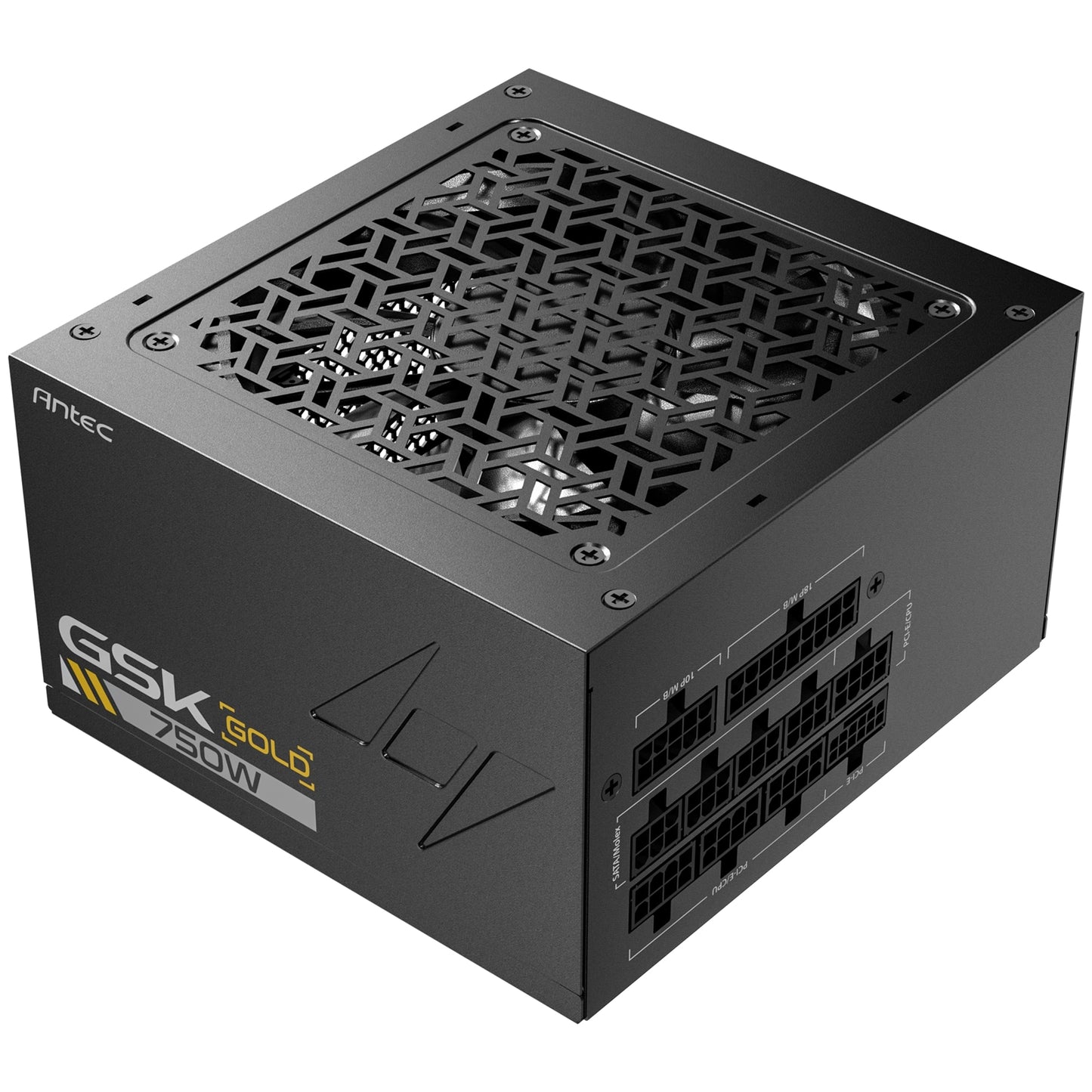 Antec GSK ATX3.1 750W Power Supply V2 - 80 PLUS Gold, Full Modular, PCIe 5.1, JP Capacitors, Zero RPM Manager, 7-Year Warranty