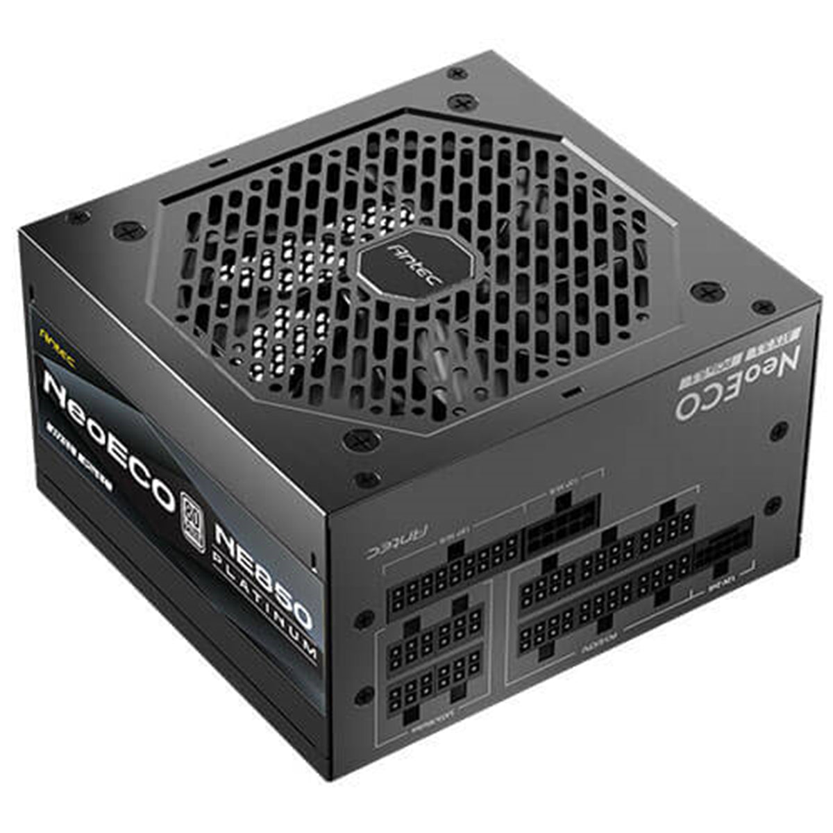 Antec NE850 Platinum NeoEco 850W Fully -Modular ATX 3.1 Power Supply, PCIe 5.1 Ready with 12V 2x6 Connector, 80 Plus Platinum Certified, 120mm FDB Silent Fan, 10-Year Warranty