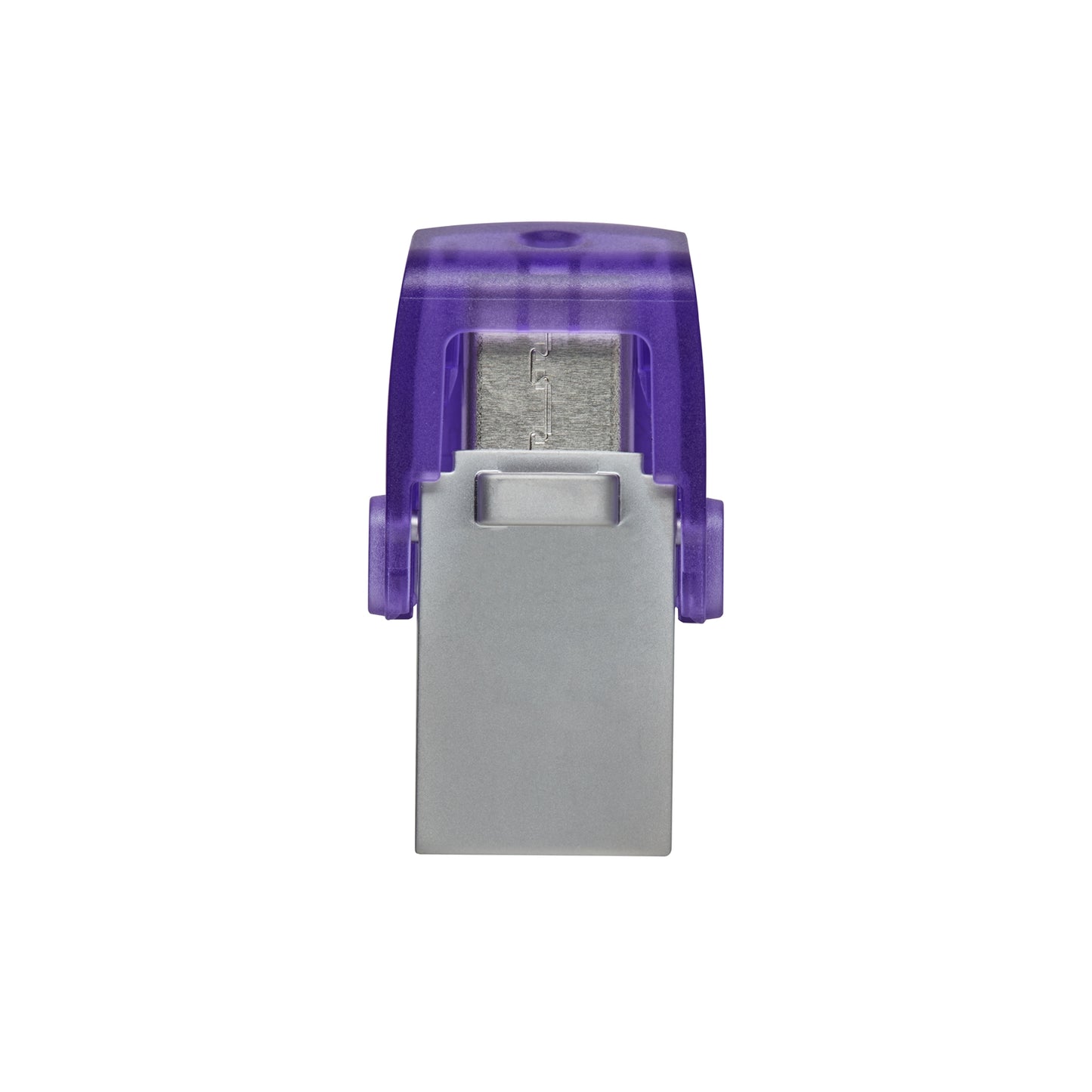 Kingston DataTraveler microDuo 3C 256GB OTG Dual USB-A to C Flash Drive, Purple